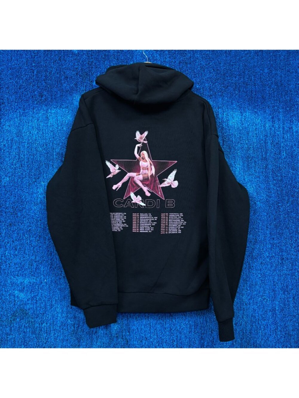 Cardi B Little Miss Drama Rap Tour Hoodie Size Large